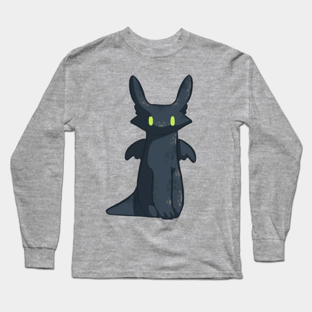 Simple Toothless Long Sleeve T-Shirt by larkspurhearts